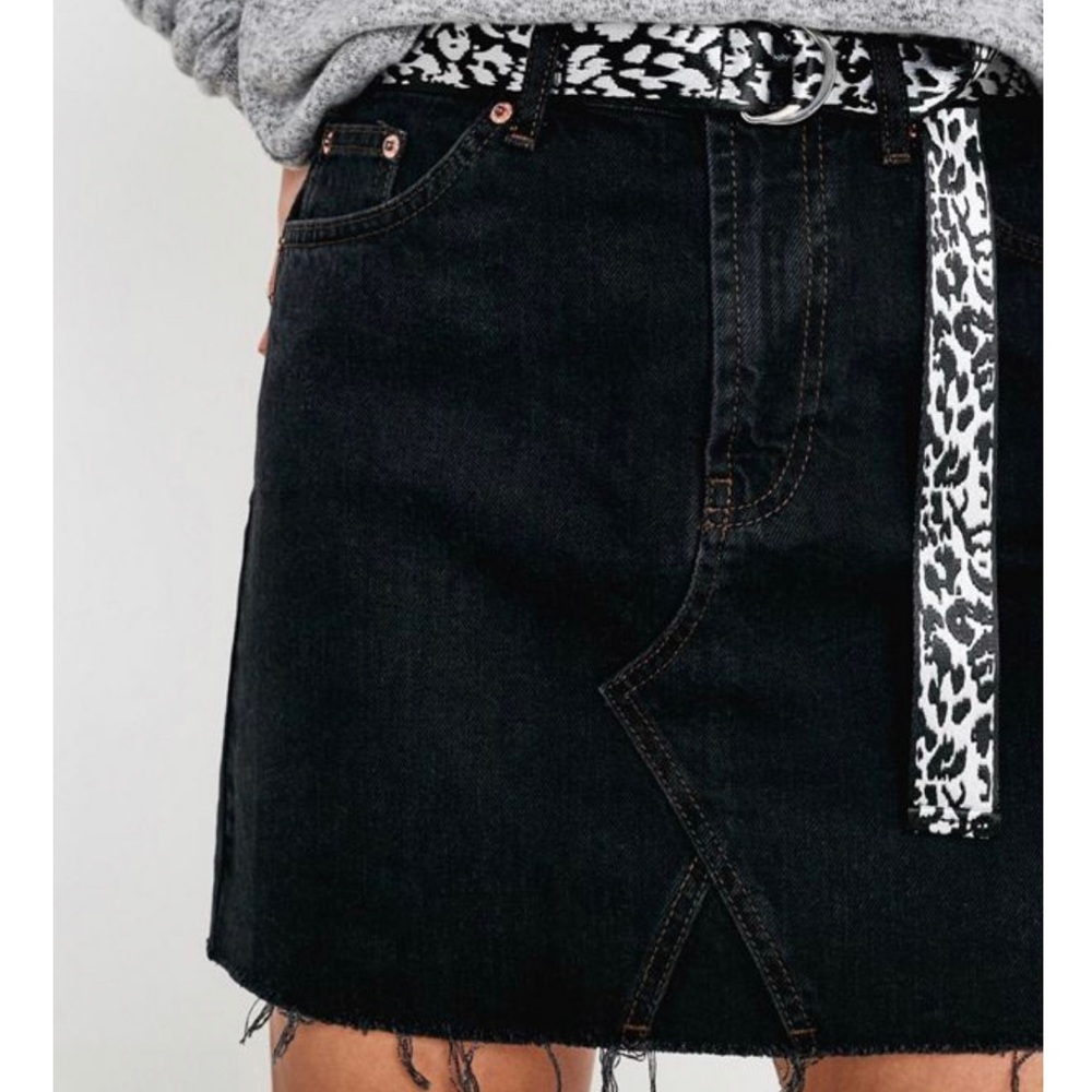 BDG Black Denim Mini Skirt - Picture 3 of 8